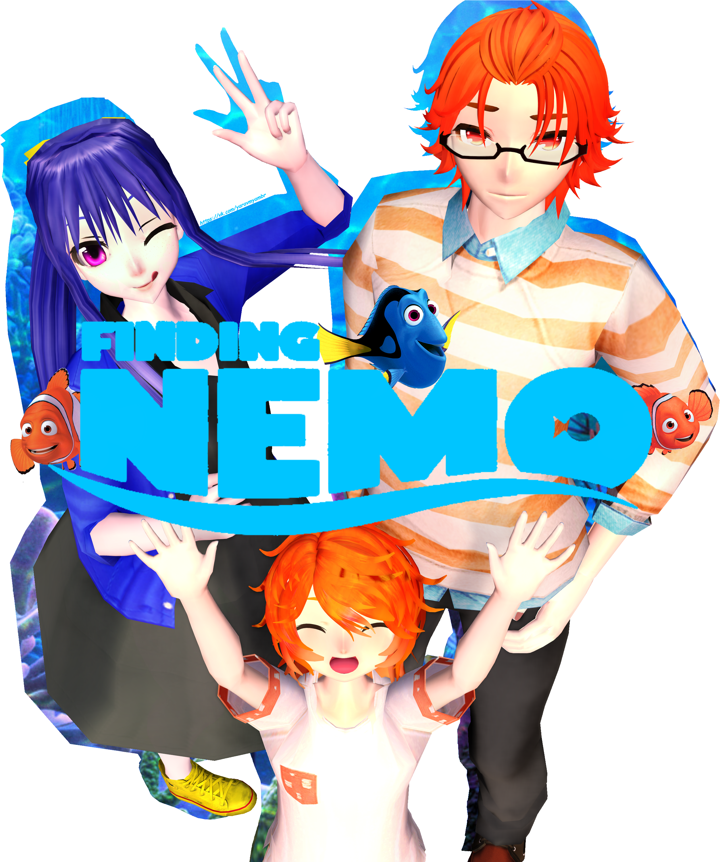Finding Nemo By 11-21 - Cartoon (3000x3000)
