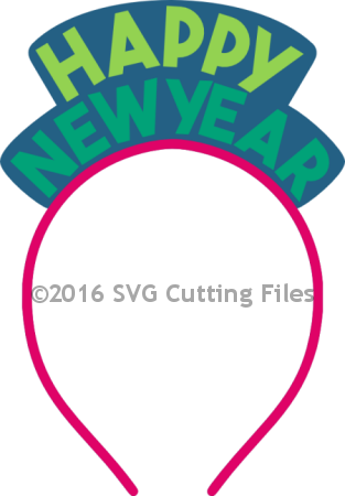 Headband Clipart New Year - New Year Headband Clipart (313x450)