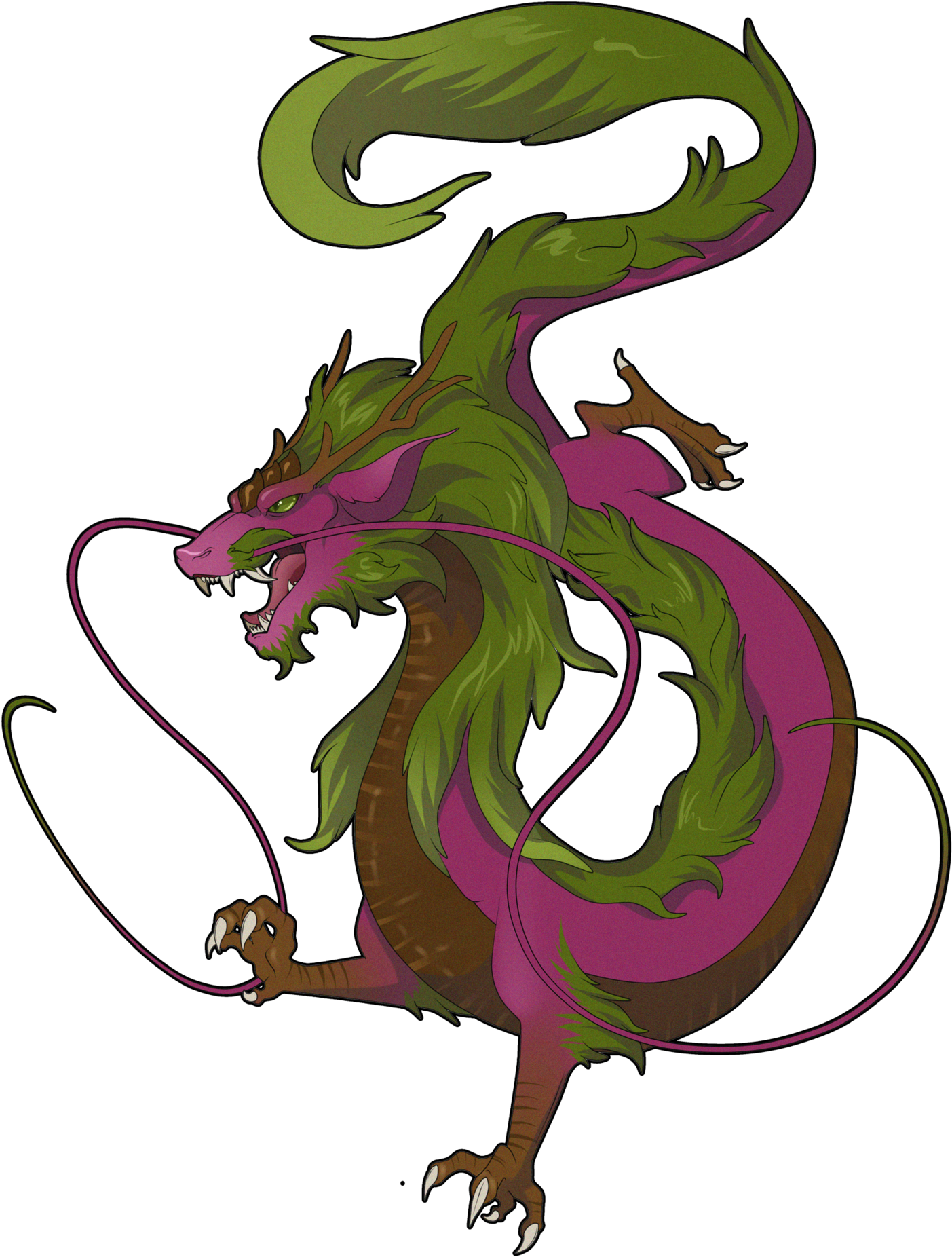 Chinese Dragon By Sugarcup91 - Cheinese Dragon Art Png (1600x2061)