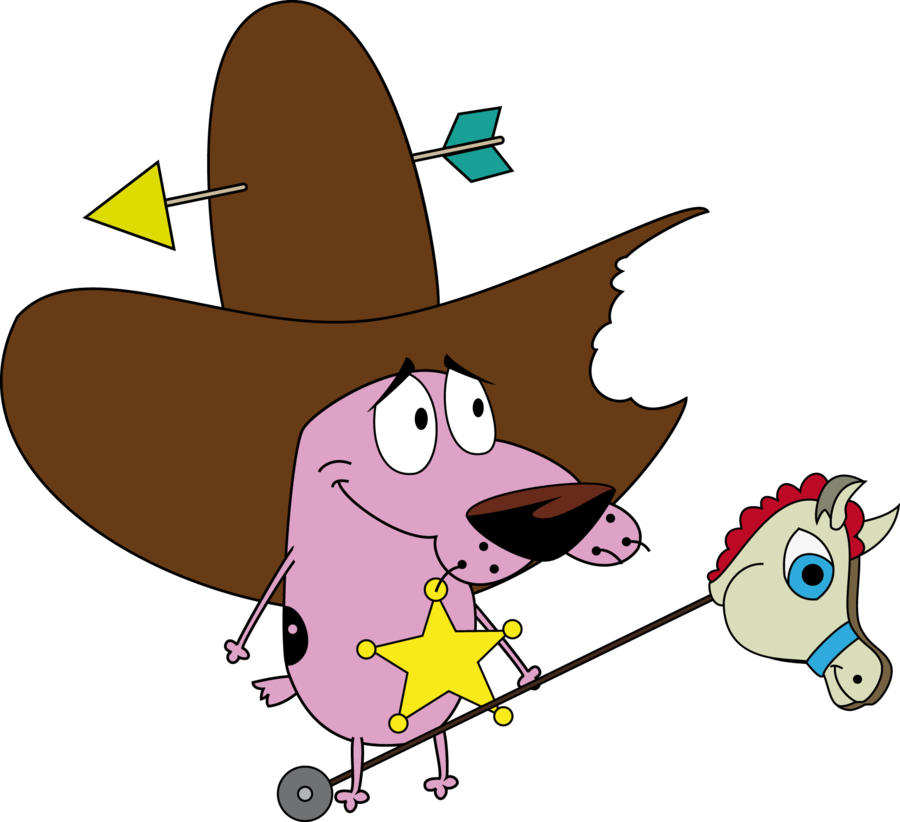 Courage Cowboy By Gth089 On Clipart Library - Courage The Cowardly Dog Cowb...