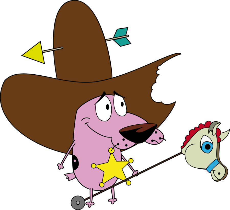 Courage Cowboy By Gth089 On Clipart Library - Courage The Cowardly Dog Cowboy (900x822)
