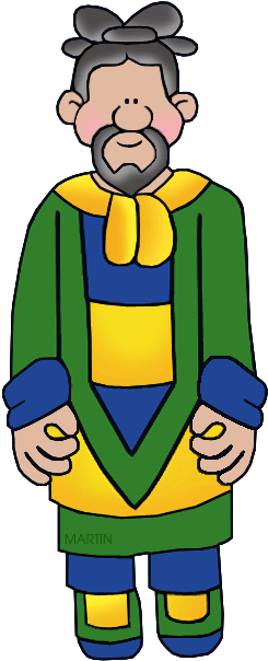 Chinese Man - Ancient China Man Cartoon (294x648)