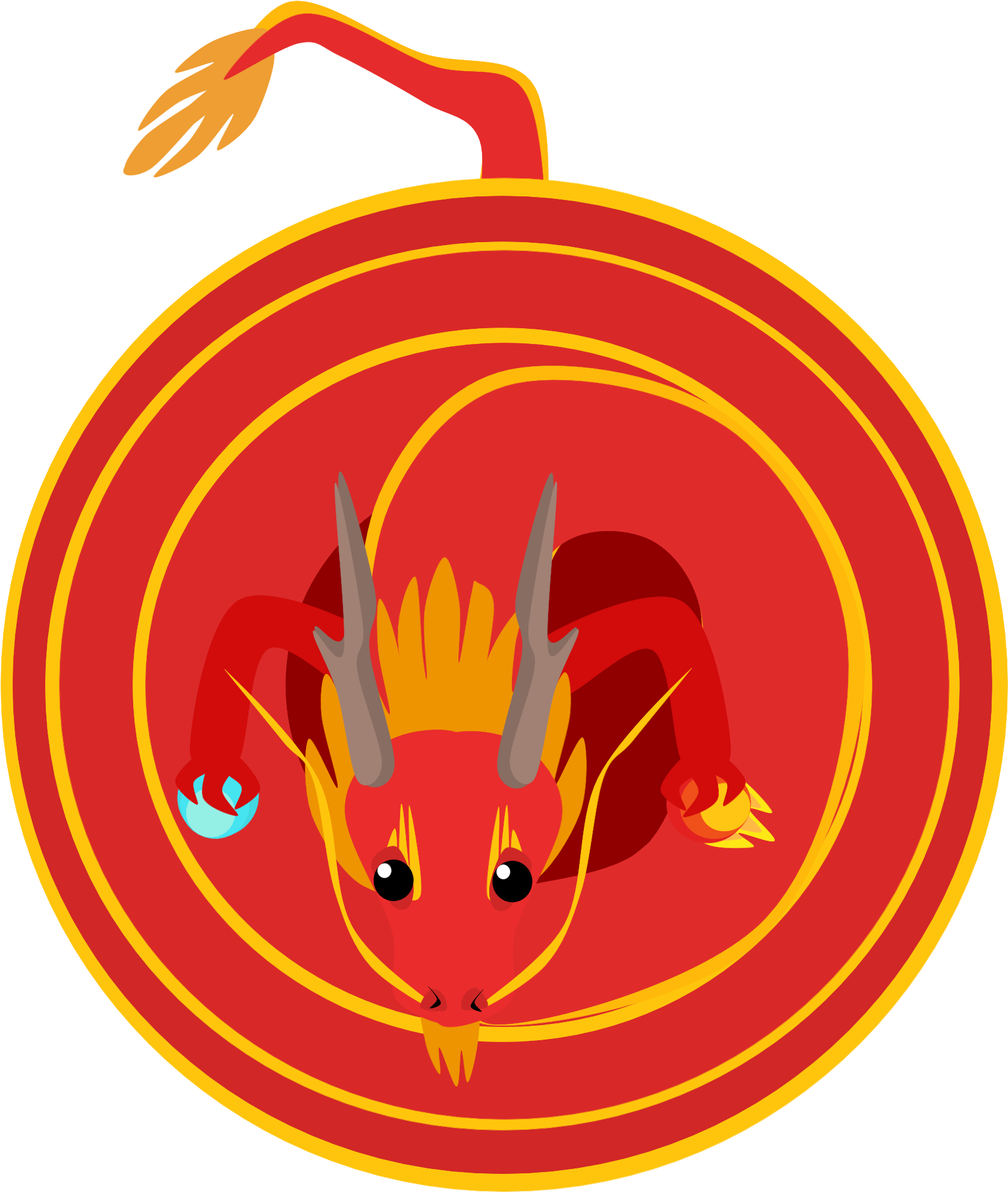 Chinese Dragon - Illustration (2500x2500)