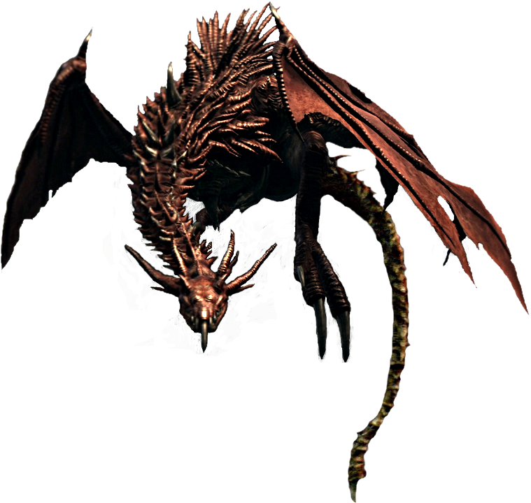 Hellkite Dragon - Dark Souls Hellkite Dragon (772x741)