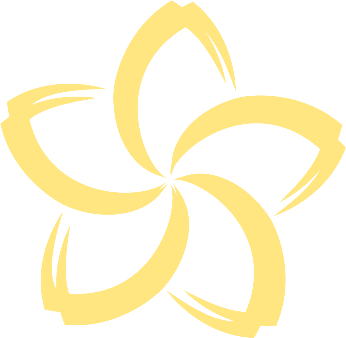 Frangipani Flat Logo Vector Image Png - Illustration (2000x2000)