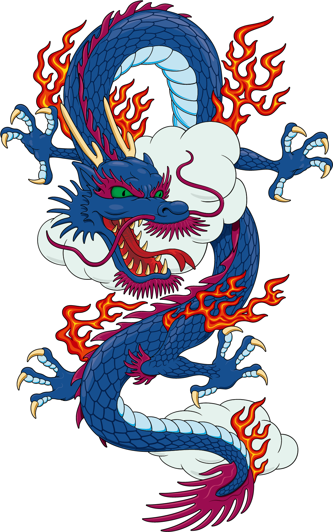 T-shirt Chinese Dragon Japanese Dragon - Japanese Vector Dragon Png (2000x2000)