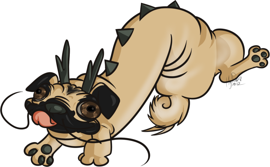 Pug Dragon By Hylian-rinku - Chinese Dragon Pug (900x558)
