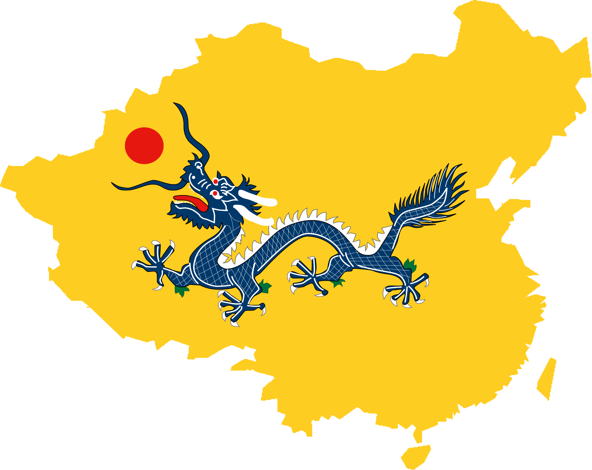 Qing Dynasty Flag Map (1967x1563)