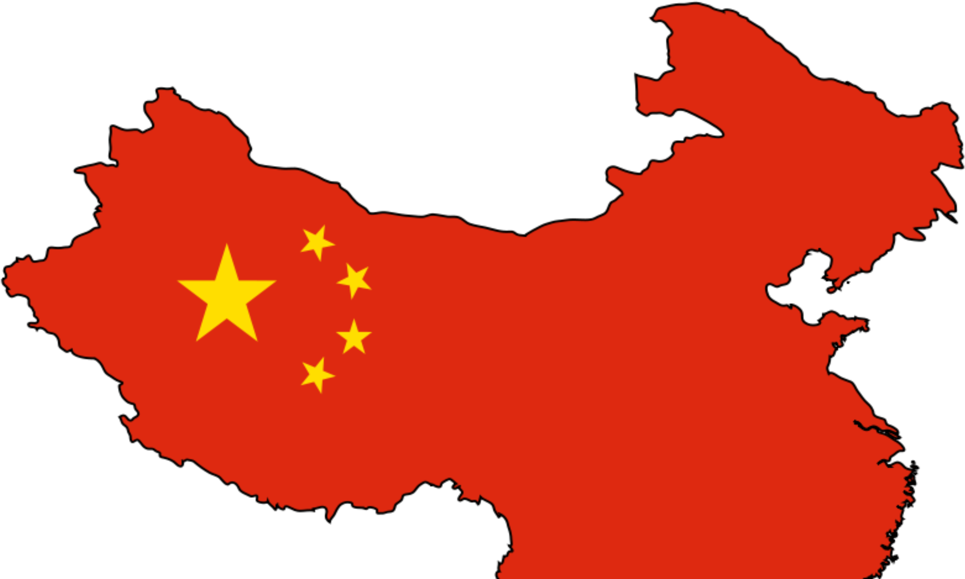 China flag map