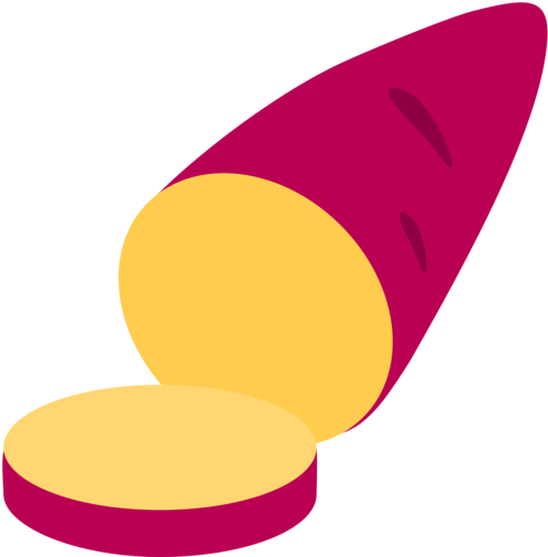 Twitter - Sweet Potato Vector Png (512x512)