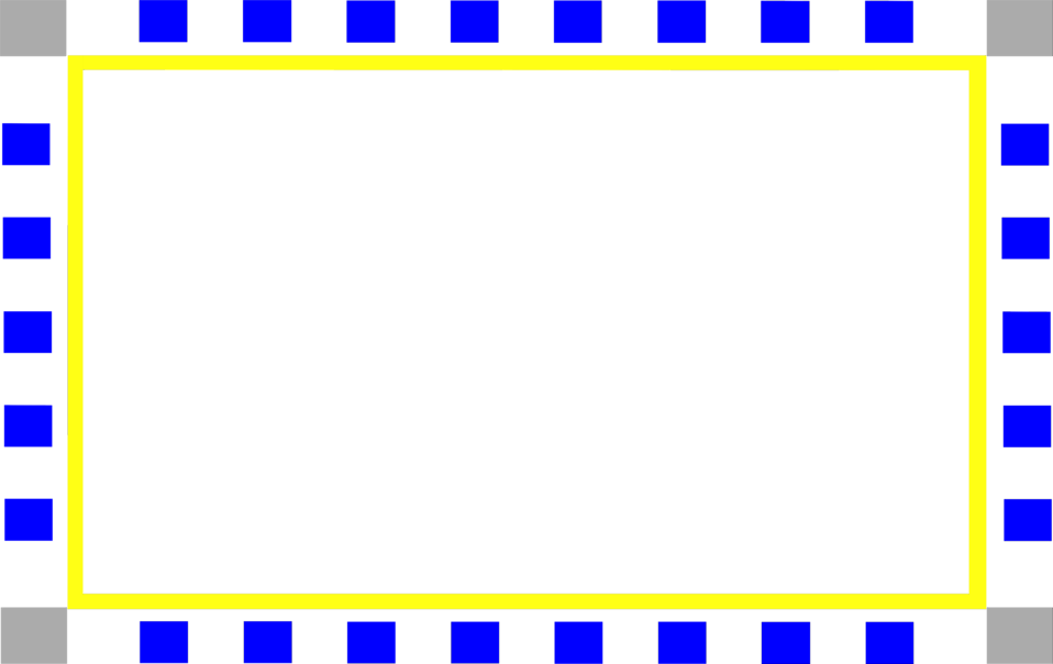 Blue Frame Png - Circle (958x604)