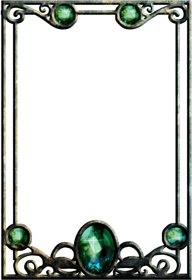 866 Jewel Frame Clipart By Tigers-stock - Clip Art (1024x1449)