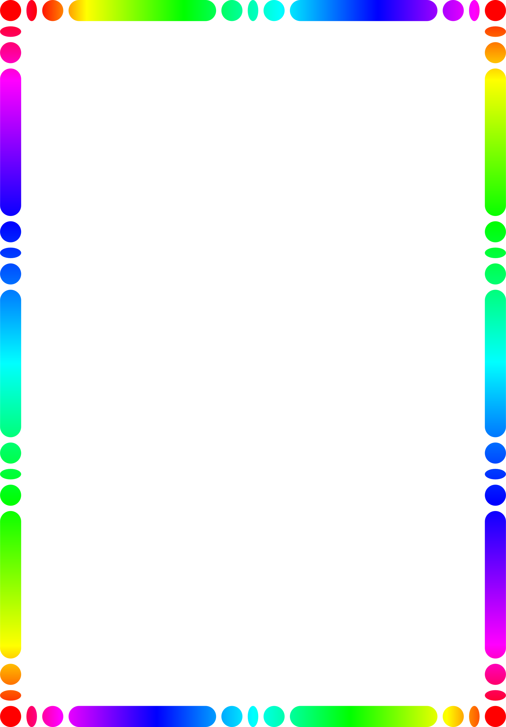 Clipart - Color Frame Clipart (1670x2400)