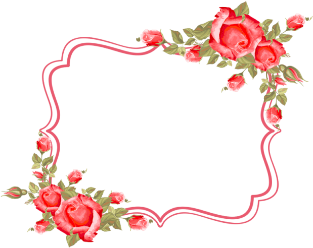 Frame, Flower, Roses, Frame, Border,rose, Wedding, - Marco De Flores Png (640x640)