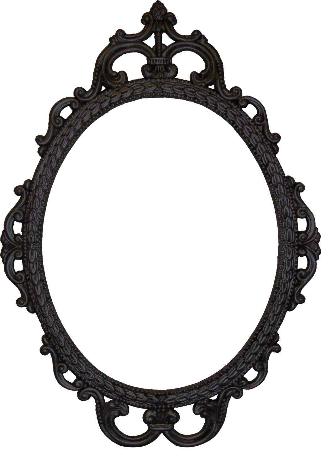 Mirrors, Oval Mirror Black Frame Black Framed Mirror - Frame Svg (1142x1600)