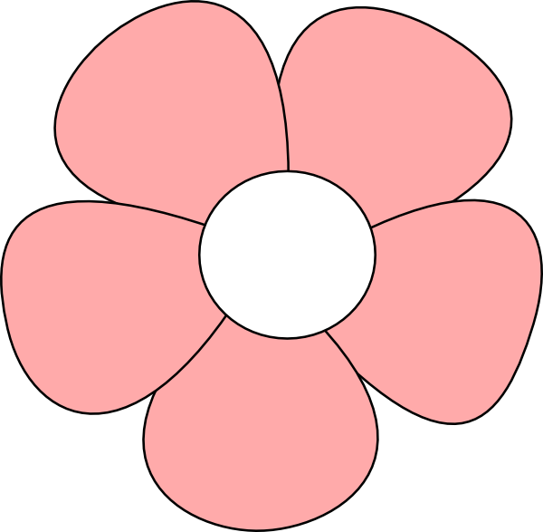 Fancy Borders Clip Art - Simple Flower Clip Art (600x587)