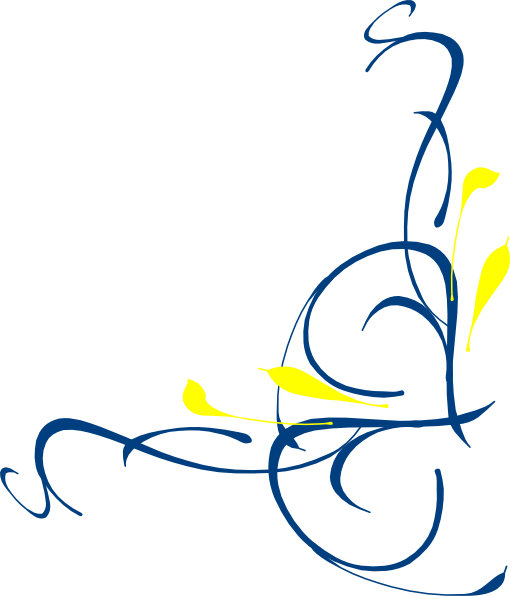 Yellow And Blue Borders (510x596)