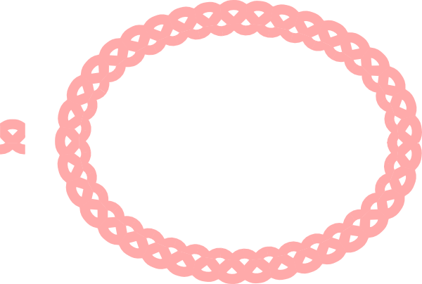 Blush Colored Rope Frame Clip Art At Clker - Celtic Knot Border (600x404)