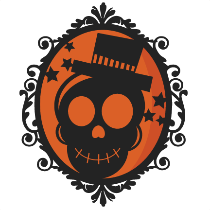 Halloween Skeleton Frame Svg Scrapbook Cut File Cute - Scalable Vector Graphics (432x432)
