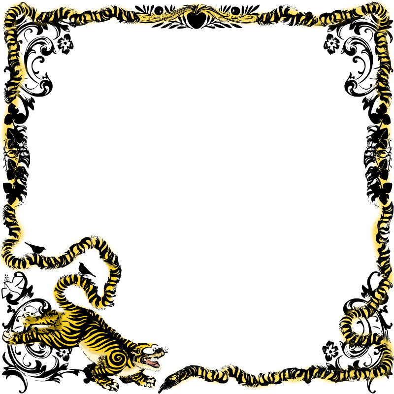 Tiger Border Images Pictures - Tiger Border Png (800x800)