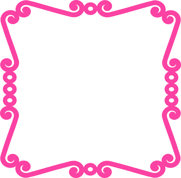 Pink Chevron Border Clip Art - Bani Guru Ravidass Ji Ki (600x591)