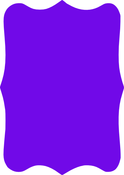 Dark Purple Bracket Frame Clip Art At Clker - Purple Bracket Frame Clipart (420x593)