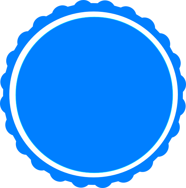Teal Scallop Circle Frame Svg Clip Arts 594 X 601 Px - Circle Scallop Border Png (594x601)