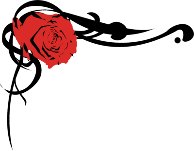 Rose Page Borders - Rose Border (400x311)