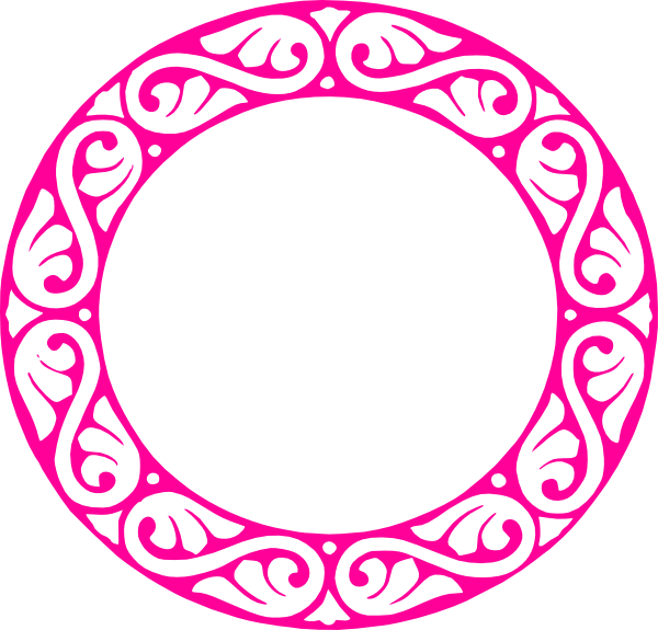 Modified Frame Clip Art At Clker - Circle Design Transparent (600x575)