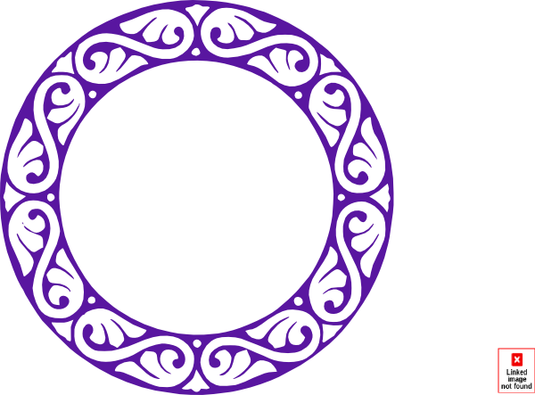 Purplecircley Clip Art - Circle Borders Transparent Purpke (600x443)