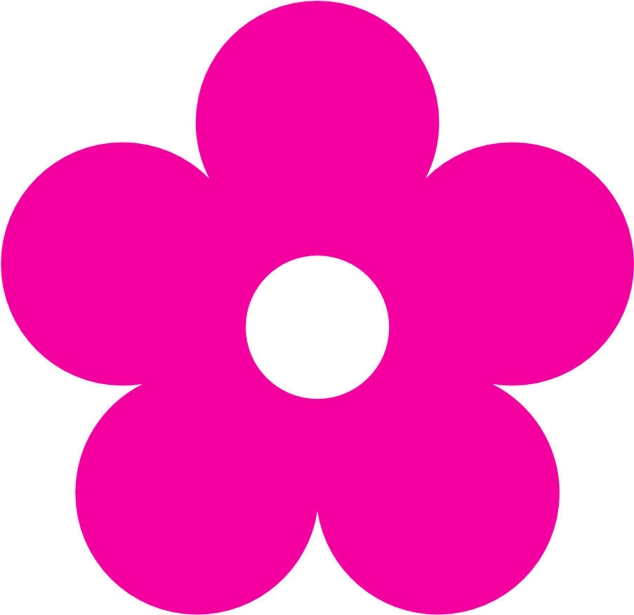 Clipart - Fuchsia - Flower Pink Clip Art (999x990)