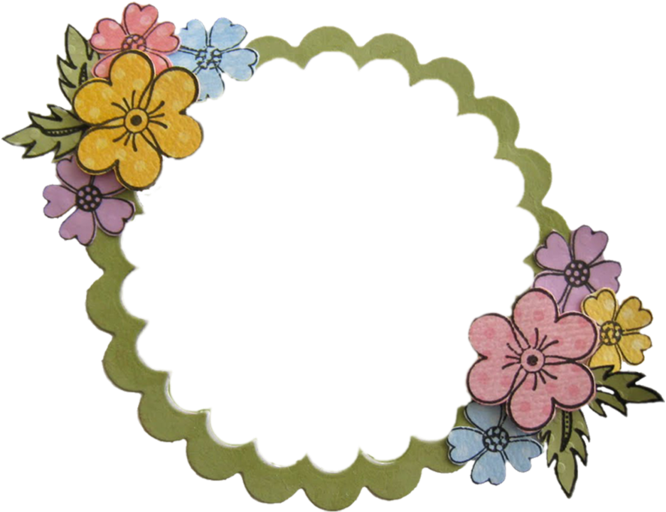 Round Flower Frame By Artbeat6342 - Dosti Par (1024x768)