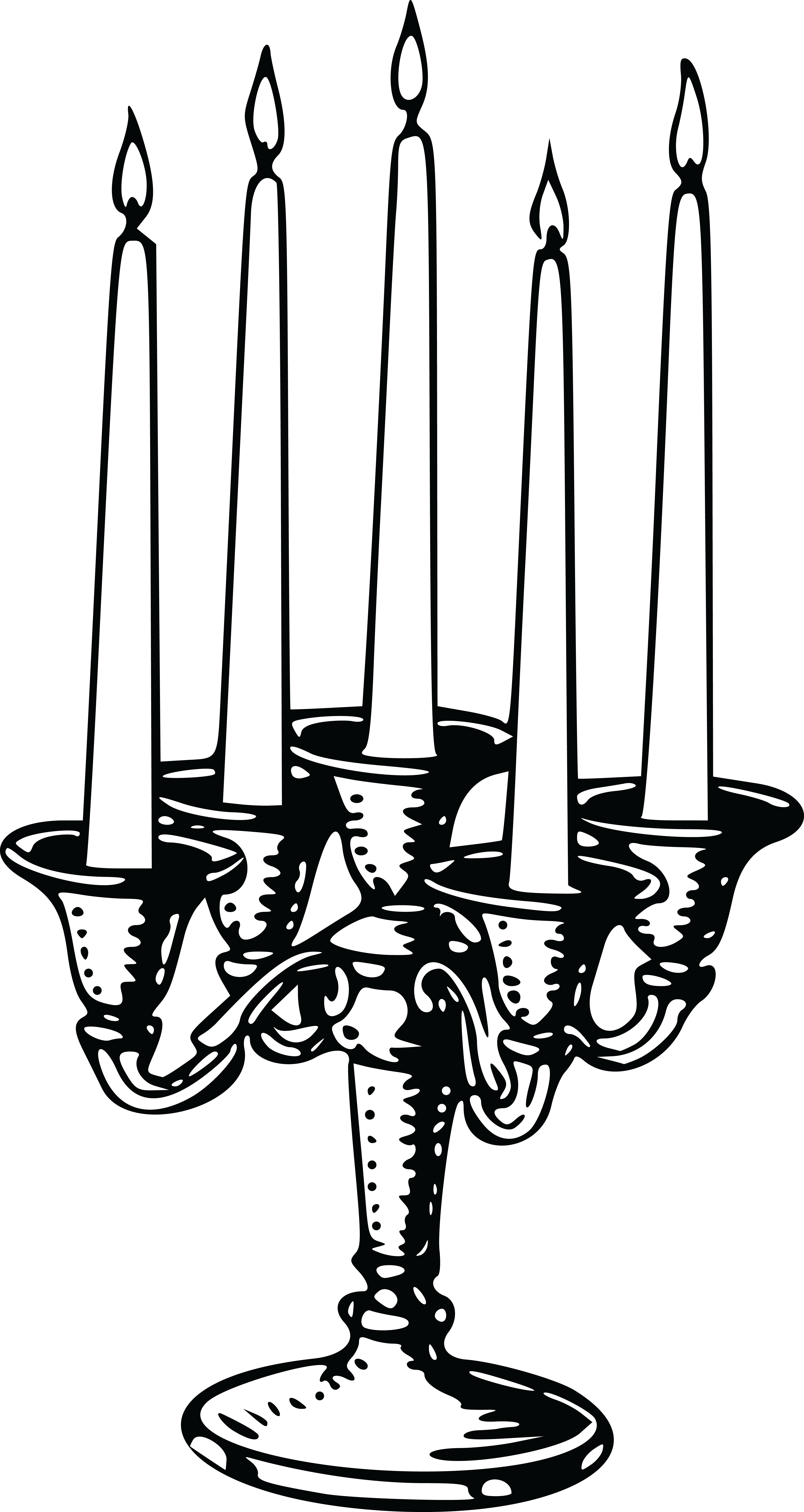 Free Clipart Images - Candlestick (4000x7526)