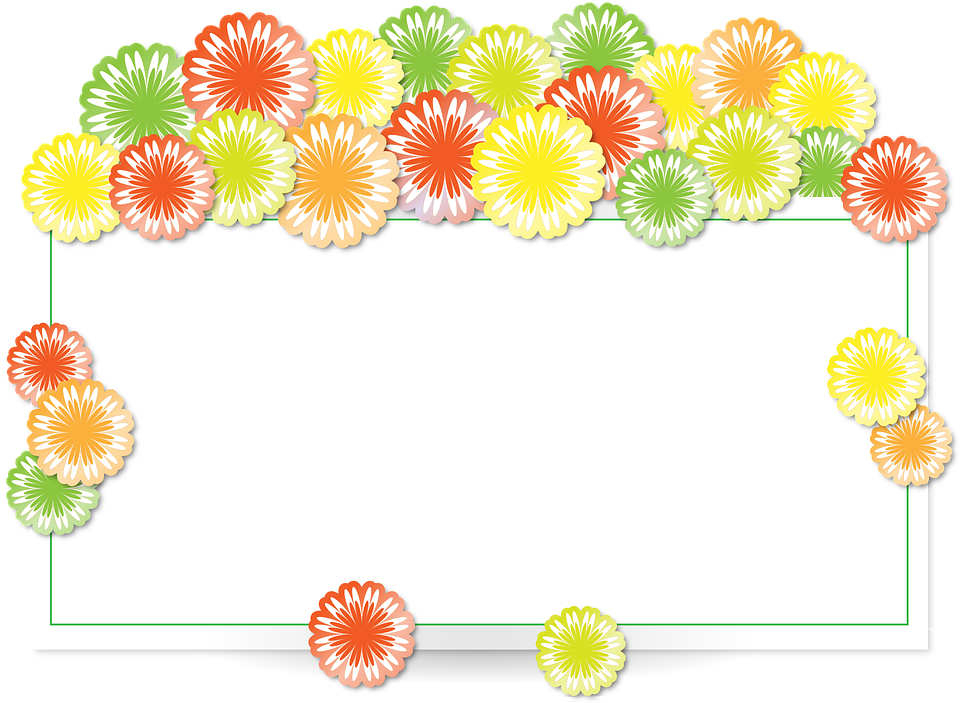 Frame Border Holder Shape Rectangle Flower - Dhan Dhan Satguru Tera Hi Asra (1280x938)