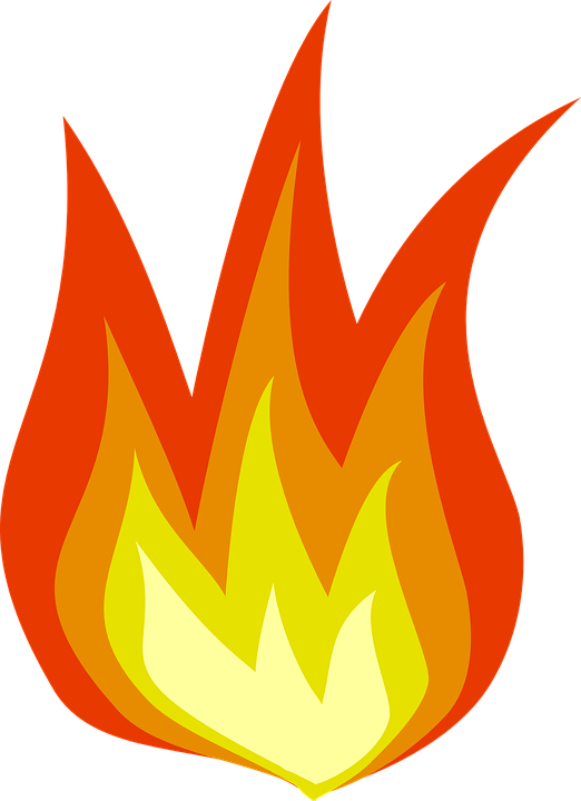 Free Vector Flame Clip Art - Fire Clipart Transparent Background (522x720)