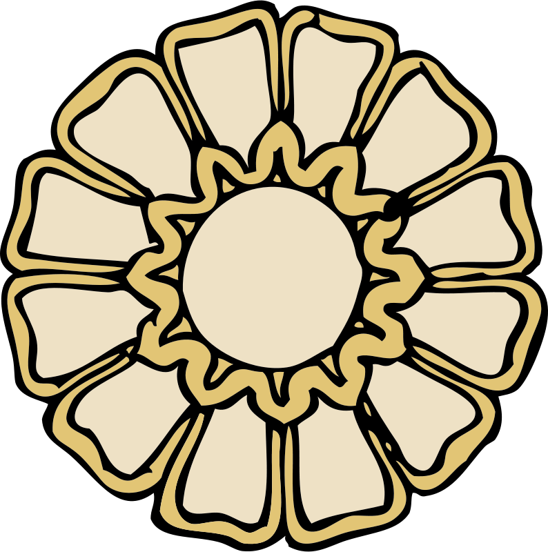 Free Vector Rosette Ornament Clip Art - Rosette Template (794x800)