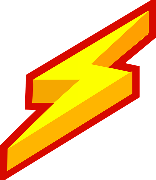 Lightning Png Images Free Download - Lightning Bolt Logo (623x720)
