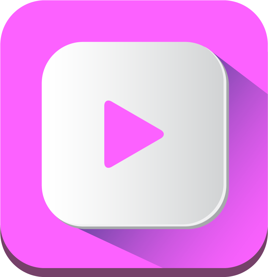 Clip Arts Related To - Transparent Pink Play Button (1025x1024)