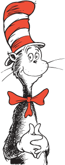 Cat In The Hat Logo Vector - Cat In The Hat Gif Cartoon (400x400)