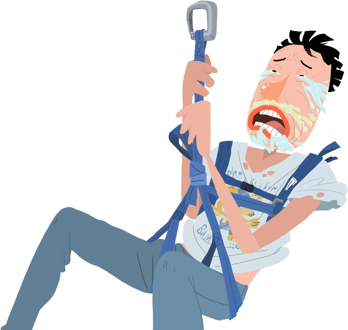 Zip-line Cartoon Clip Art - Cartoon Zipline Png (1280x1150)
