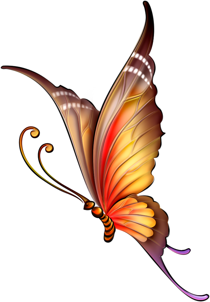 Фото, Автор Ya - Butterfly Highlighter Art (681x990)