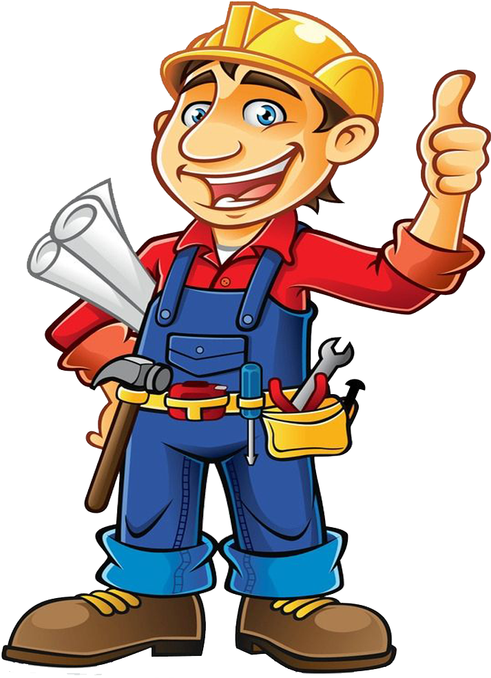 Construction Worker Architectural Engineering Clip - Handyman Png (768x987)