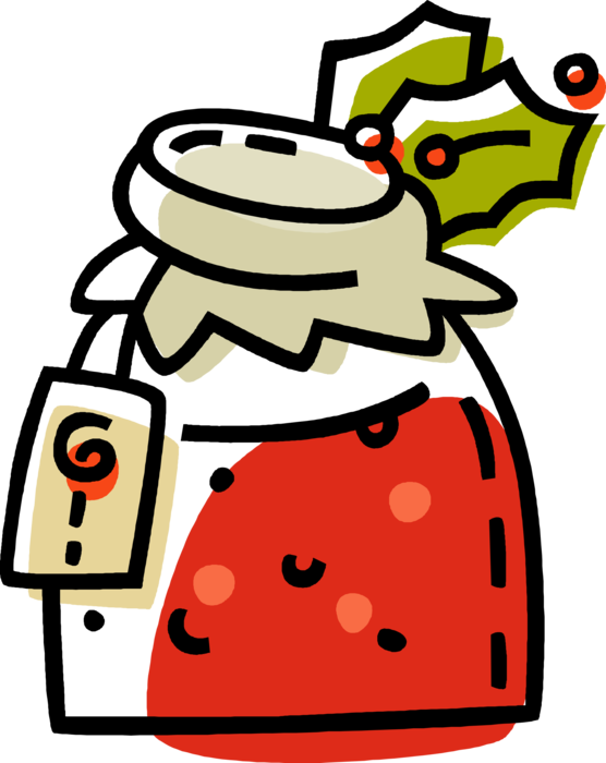 Vector Illustration Of Jam Homemade Preserves - Vector Illustration Of Jam Homemade Preserves (556x700)