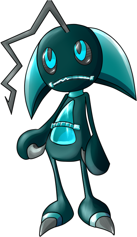 Unnamed Electric/psychic Fakemon By Zefire01 - Unnamed Electric/psychic Fakemon By Zefire01 (548x879)