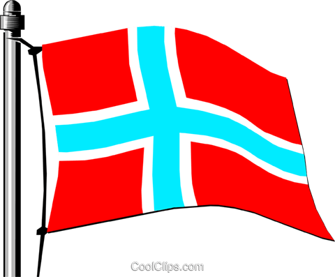 Norway Flag Royalty Free Vector Clip Art Illustration - Norway Flag Royalty Free Vector Clip Art Illustration (480x397)