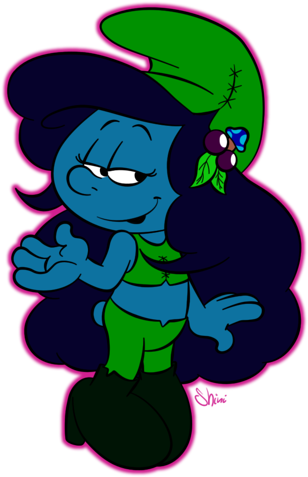 Garter Smurfette By Shini-smurf - Garter Smurfette By Shini-smurf (727x991)