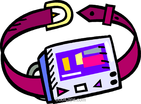 Beeper On A Belt Royalty Free Vector Clip Art Illustration - Beeper On A Belt Royalty Free Vector Clip Art Illustration (480x354)