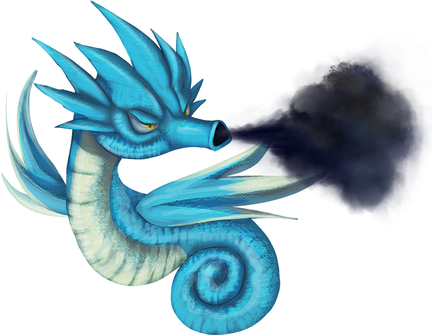 #117 Seadra Used Smokescreen And Clear Smog - #117 Seadra Used Smokescreen And Clear Smog (914x744)