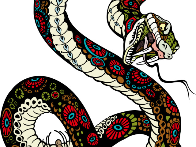 Drawn Serpent Tiger Snake - Drawn Serpent Tiger Snake (640x480)