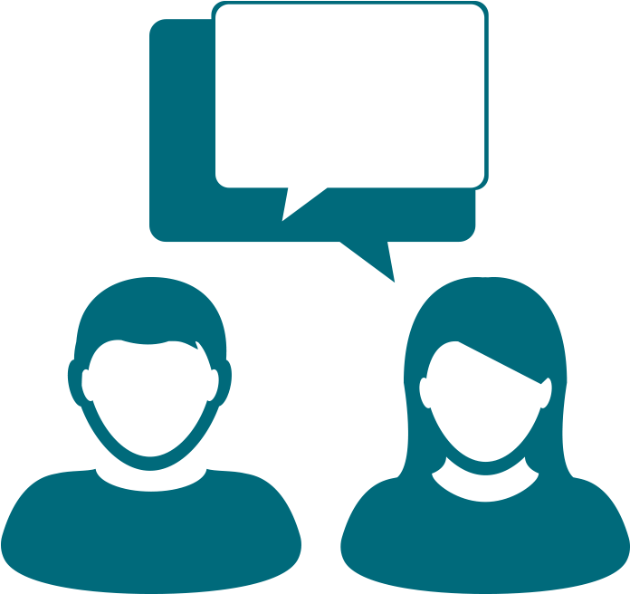 An Image Icon Of A Male And A Female Students Having - An Image Icon Of A Male And A Female Students Having (720x679)